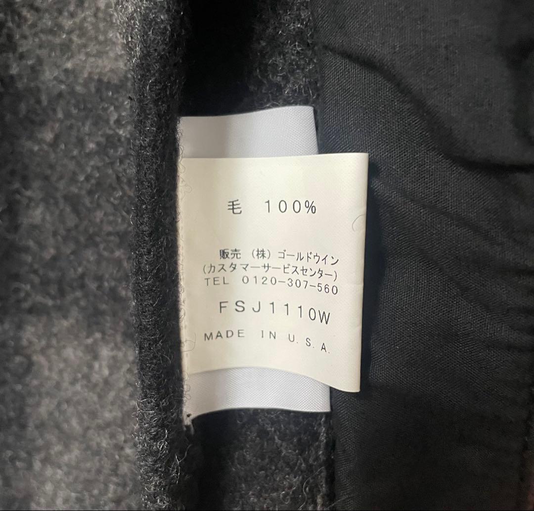 【極美品】 フィルソン ウォッシュド シングルマッキーノ 38 グレーxブラック