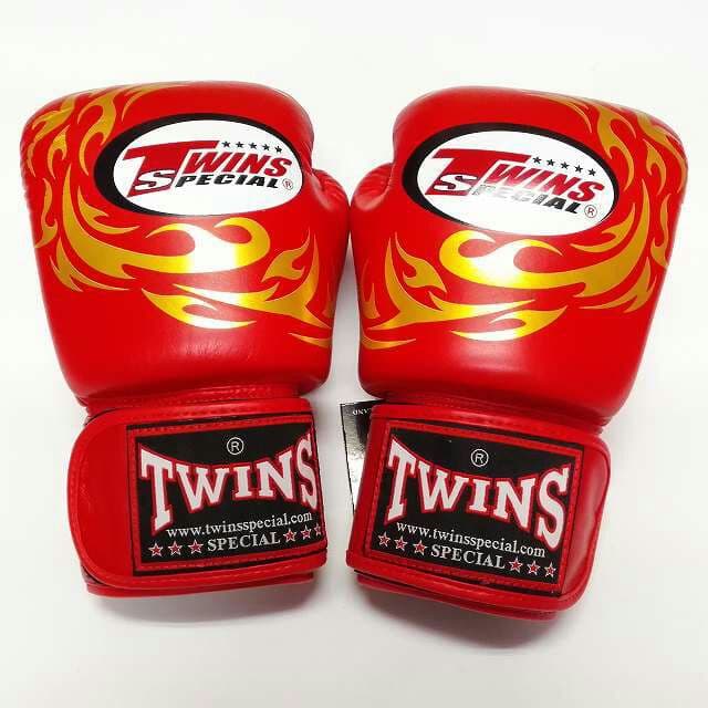 新品 正規 TWINS 本格ボクシンググローブ 本革製 サイズ選択 T龍赤