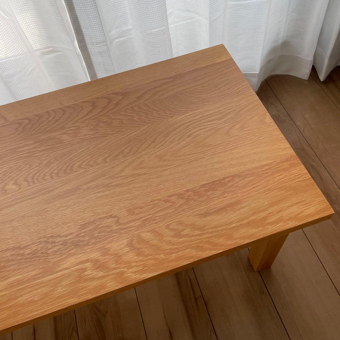 無印良品 / 無垢材ローテーブル（引出付）・オーク材
