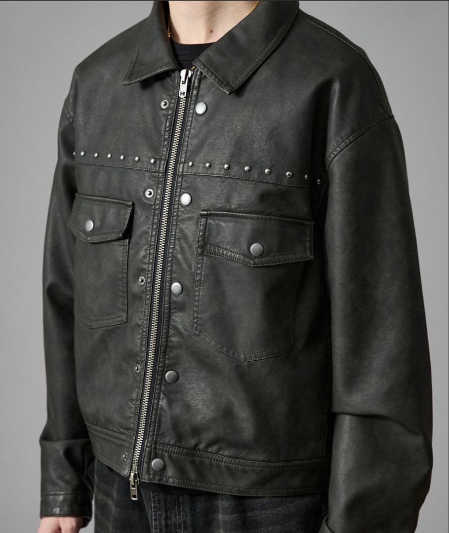 Studs Design Jacket/スタッズデザイントラッカージャケット