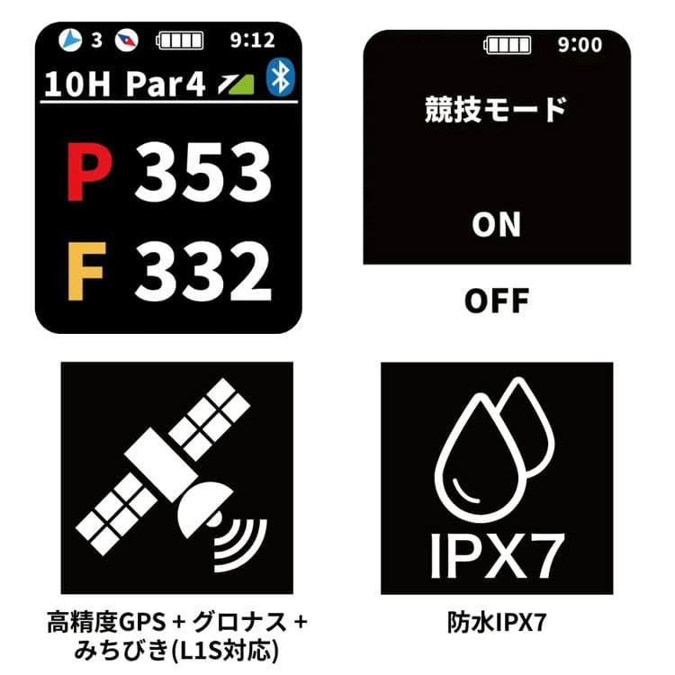 イーグルビジョン アクロス ブラックのみ AX EV-539 GPSナビ