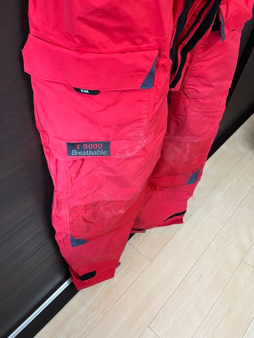 XM Yachting 防水ジャケット と　パンツ　レッド　信頼の本場イギリス製