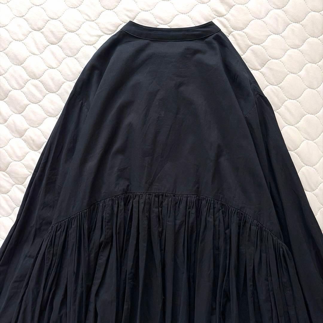 【美品】BEARDSLEY ギャザーワンピース　ブラックサイズ1