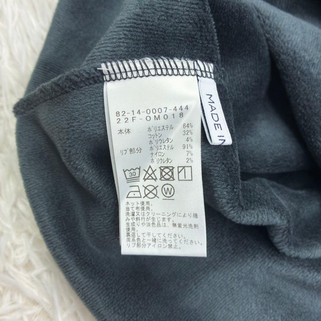美品　ビームスゴルフ　裏ボア　リブロゴ　タートルネックシャツ　L　ブラック