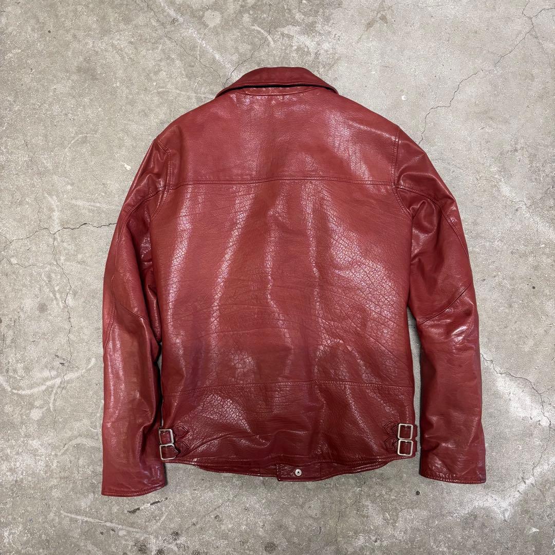 Lui’s ルイス 本革 牛革 赤 ダブルライダース M レザージャケット
