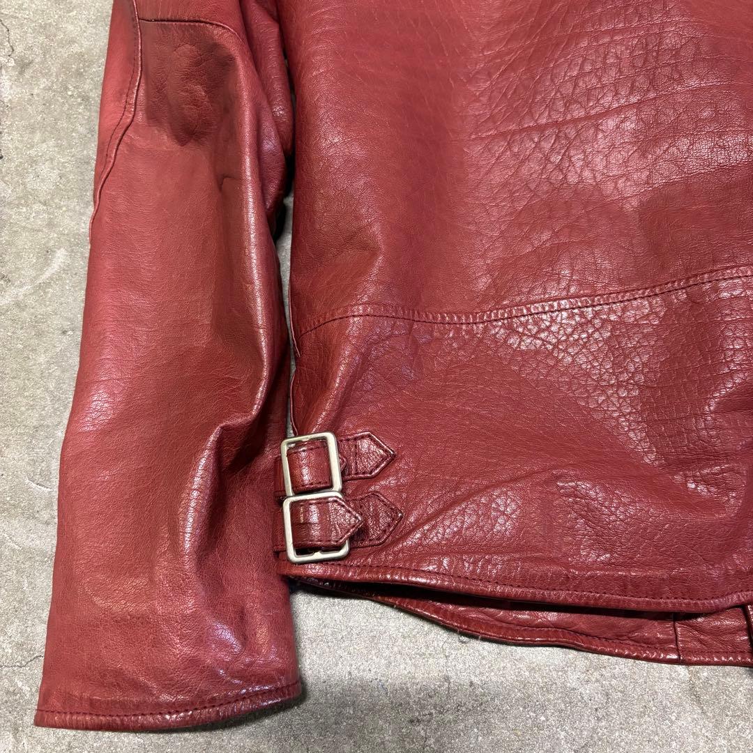 Lui’s ルイス 本革 牛革 赤 ダブルライダース M レザージャケット