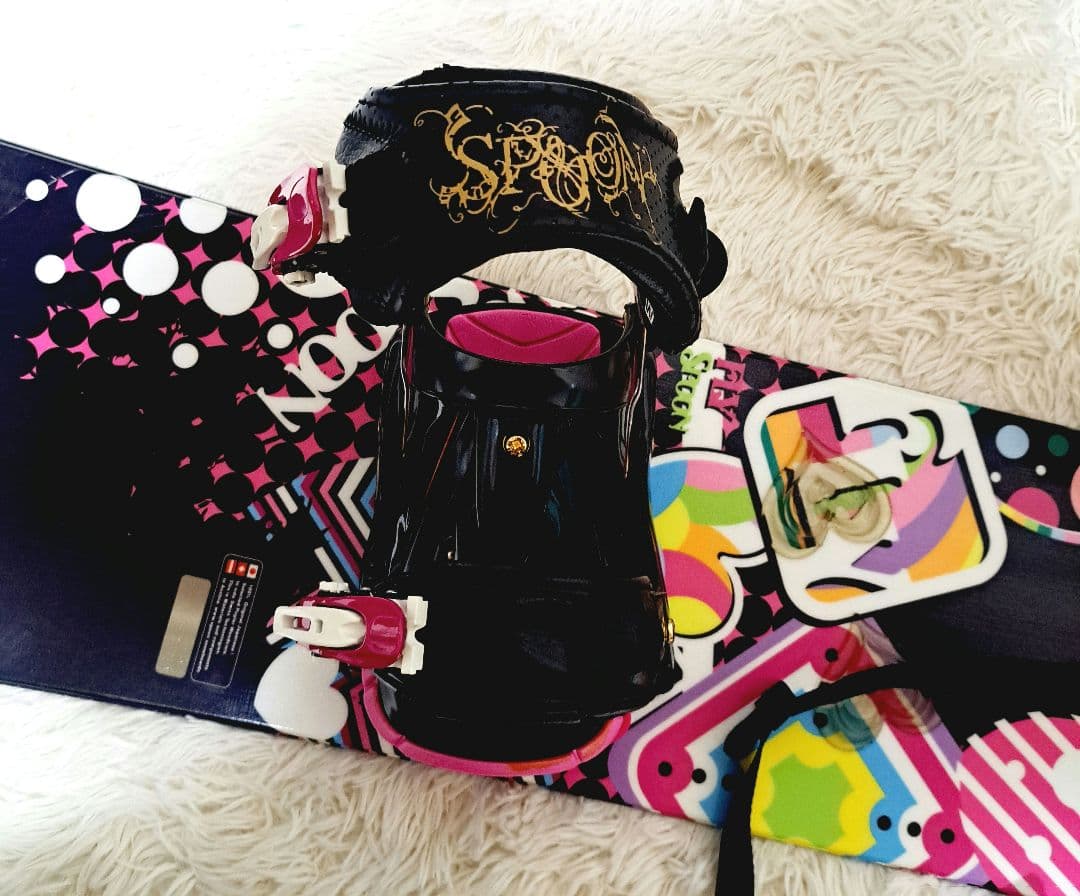 キッズ　子供用　spoon スプーン　スノーボードセット　ビィンディング
