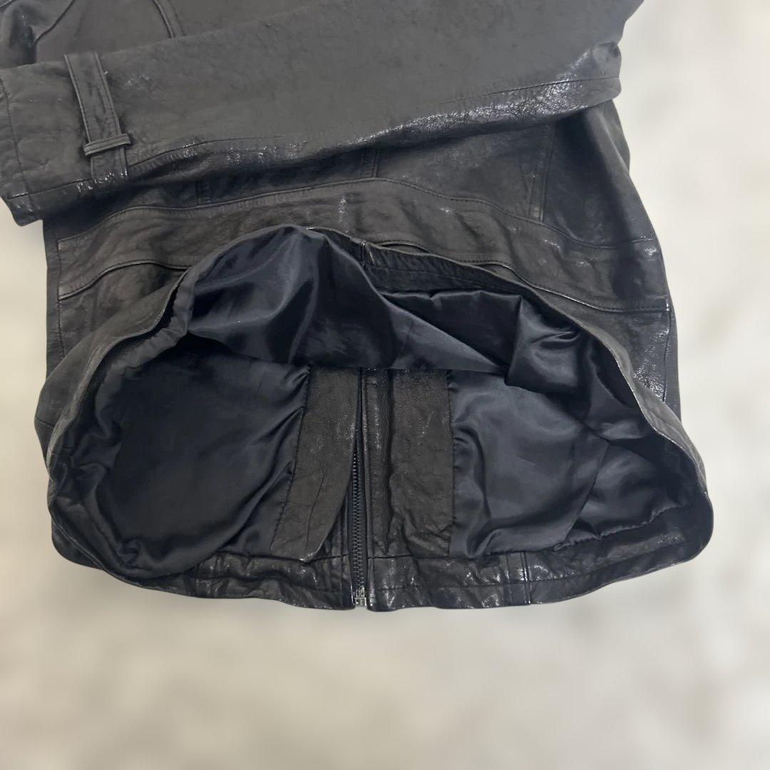 ジャケット・アウター archive gimmick leather jacket 48size