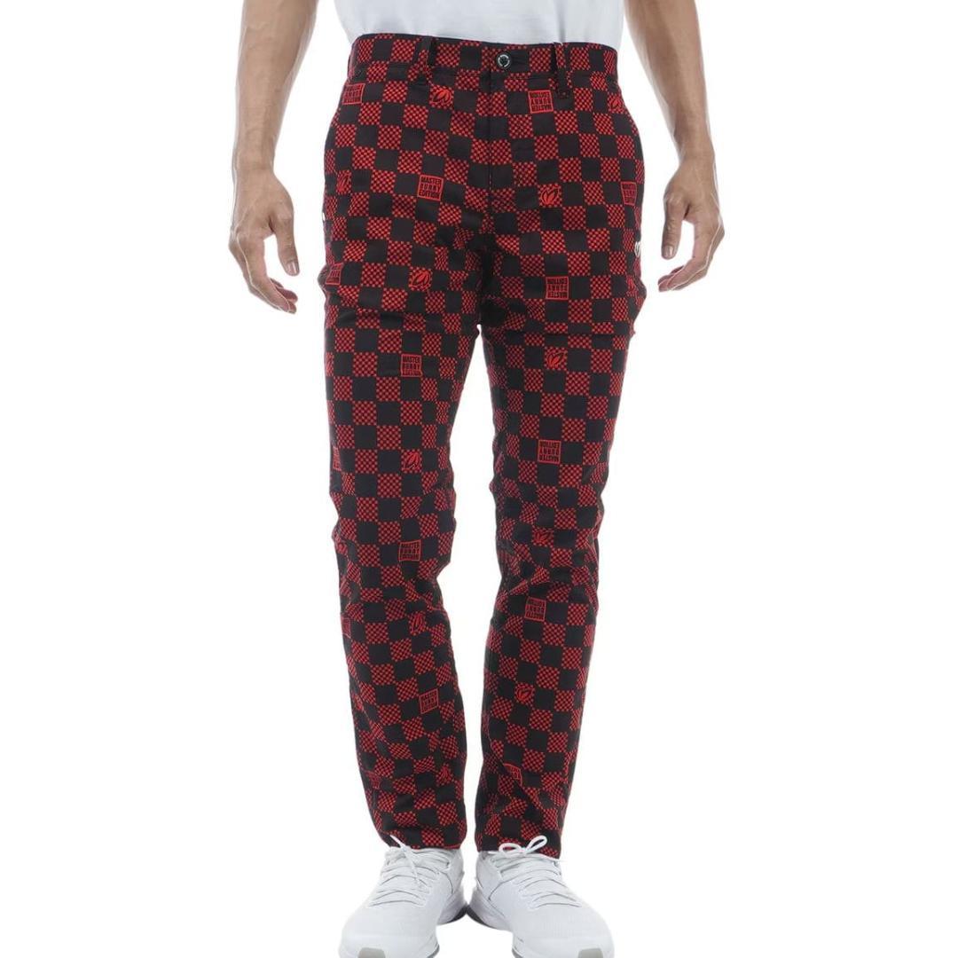 新品　マスターバニー　MBE　パーリーゲイツ　ストレッチゴルフパンツ　チェック柄