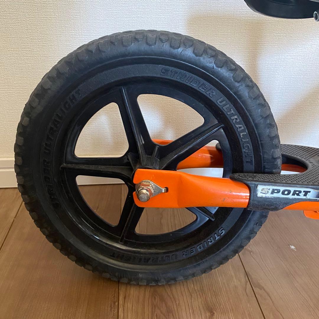 STRIDER バランスバイク オレンジ 収納バッグ付き