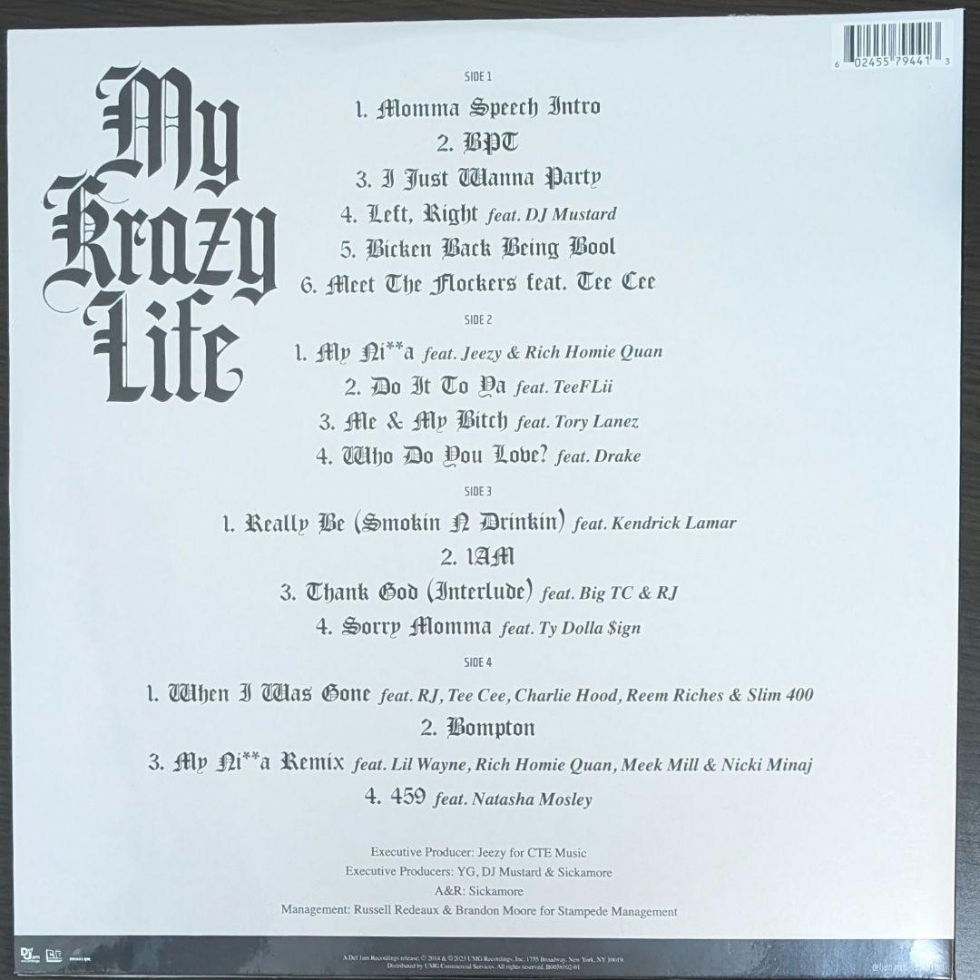 新品未開封 YG My Krazy Life My Nigga LPレコード