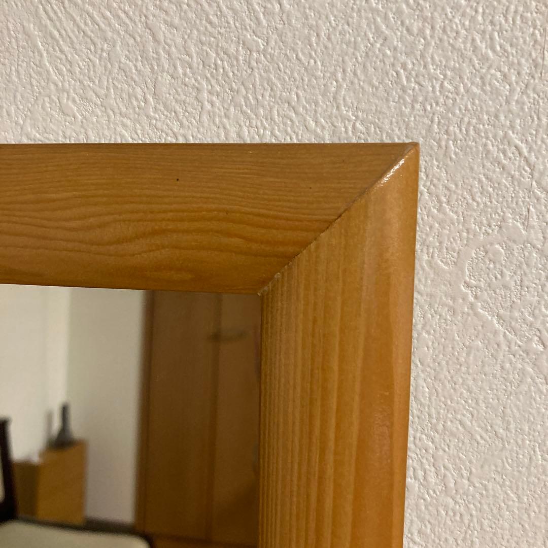 木製壁掛けミラー 約120cm 全身の映る姿見鏡