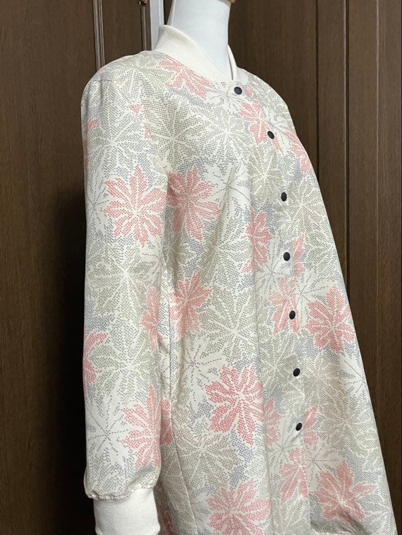 むむむっ様、専用 着物リメイク 【818】　ロングブルゾン　スナップボタン