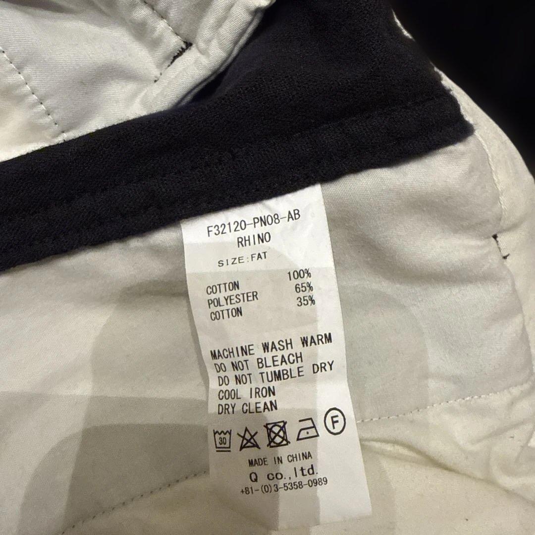 FAT コーデュロイ シャツパンツ セット　ブラック サイズFAT（XL）