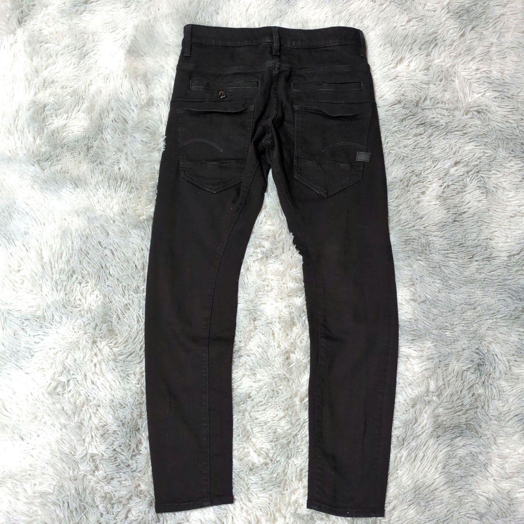 【G-STAR RAW】D−STAQ 3D SLIM☆ブラックデニム☆W28