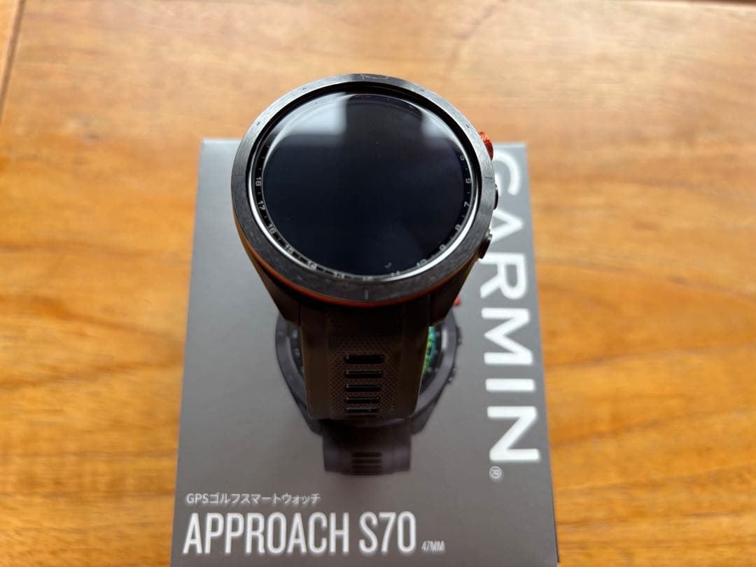GARMIN Approach S70 47mm BLACK +ベルト+フィルム
