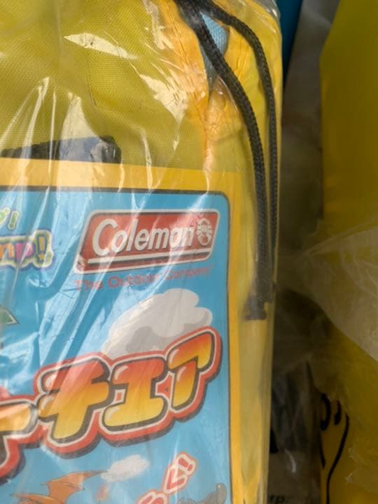 new Coleman ポケモンチェア 迷彩柄  レア品