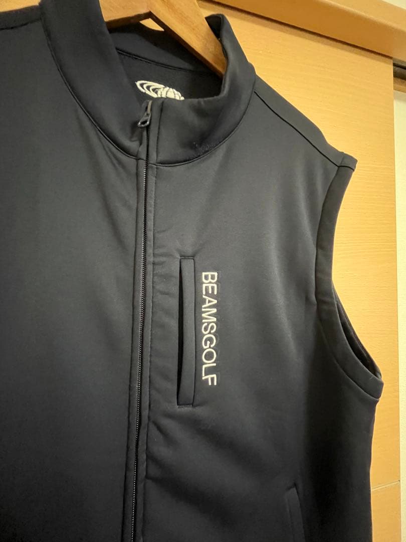 「BEAMS GOLF」 ベスト X-LARGE 【美品】ネイビー メンズ
