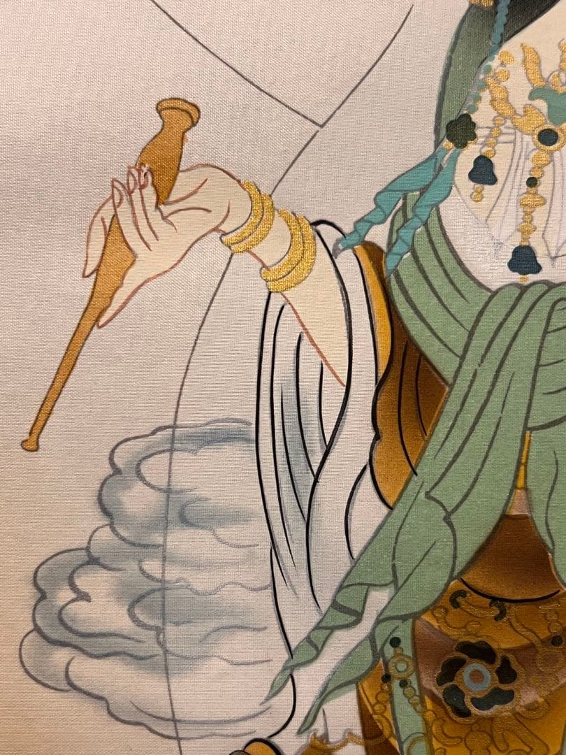 英照 直筆 「観音」 仏画仏教美術 掛軸 掛け軸 絵画 人物画 観音菩薩 茶掛