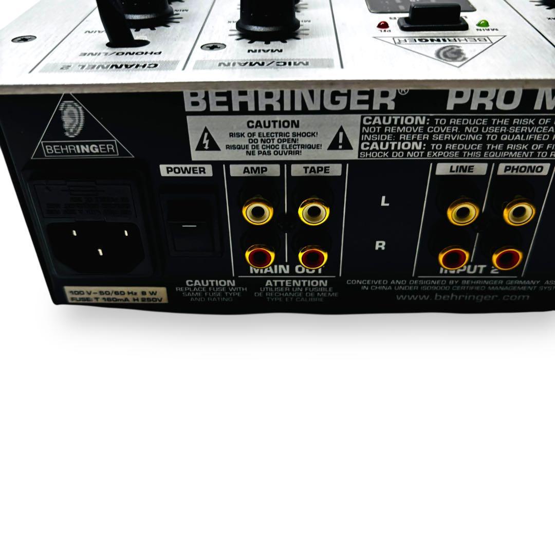 【動作確認済み】ベリンガー BEHRINGER DJミキサー VMX100