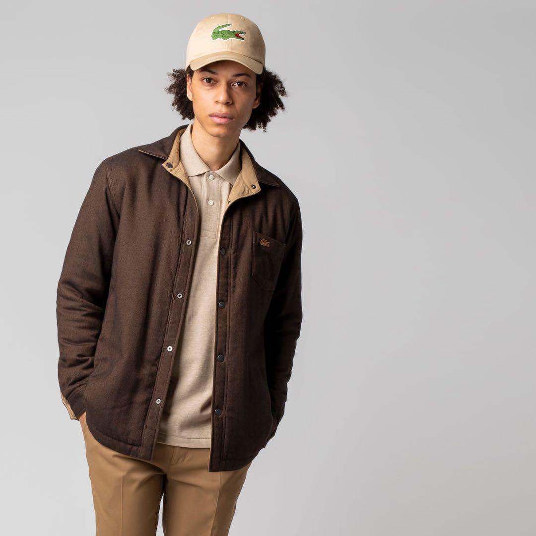 定価¥26,400 LACOSTE リバーシブル中綿シャツジャケット