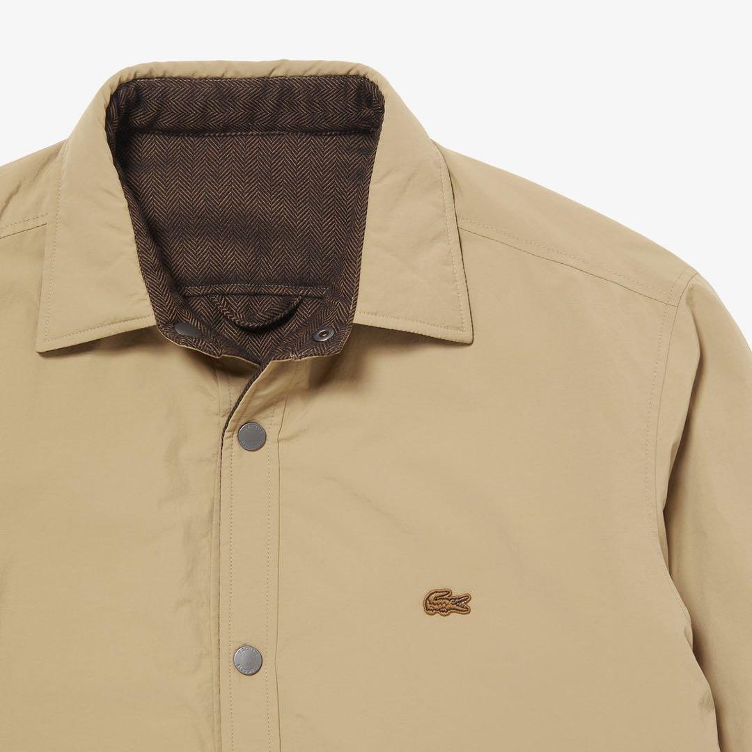 定価¥26,400 LACOSTE リバーシブル中綿シャツジャケット
