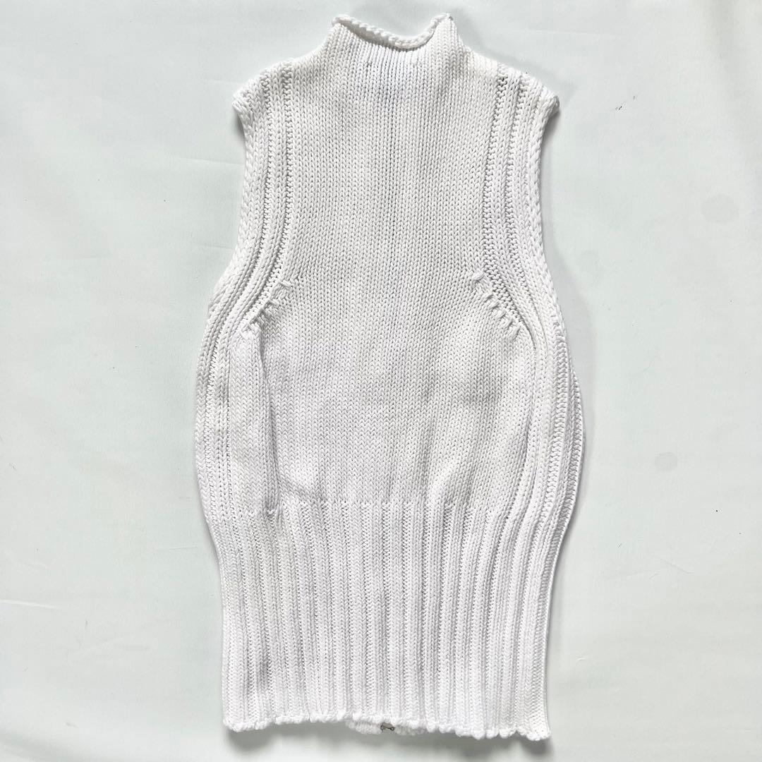 MONCLER モンクレール ニット　ベスト　ジップジャケット　ホワイト　XS