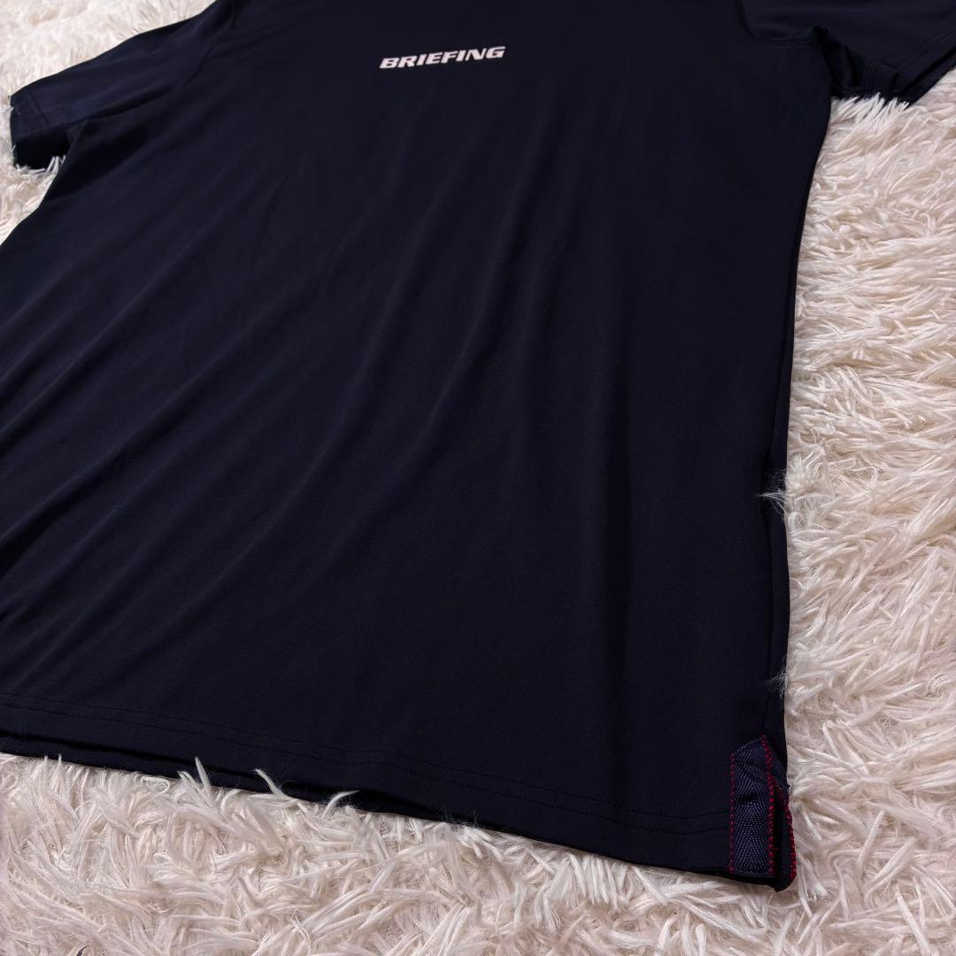 極美品✨【ブリーフィング】ゴルフ モックネック Tシャツ ネイビー XL