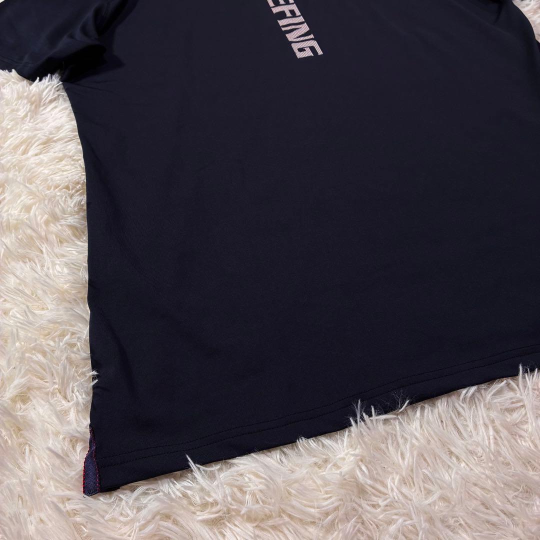 極美品✨【ブリーフィング】ゴルフ モックネック Tシャツ ネイビー XL