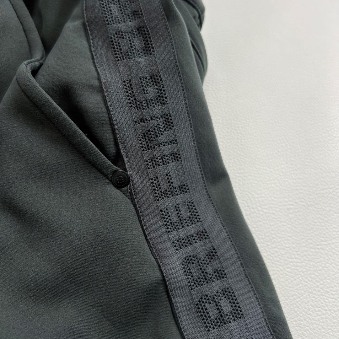 【サイドロゴ】ブリーフィング ゴルフパンツ スリム ストレッチ M モスグリーン