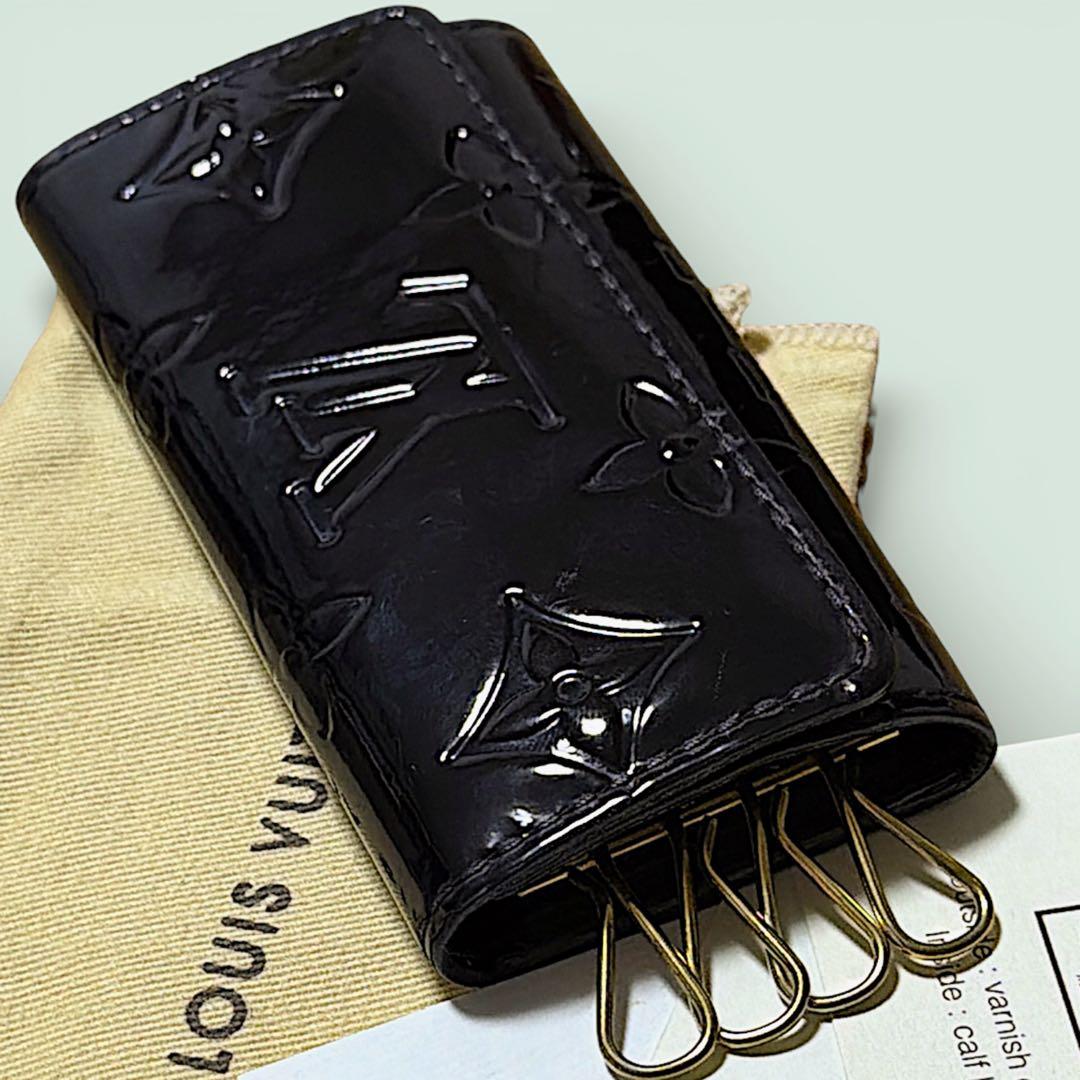 【LOUIS VUITTON】ルイ・ヴィトンキーケース☆パテントレザー☆ブラック