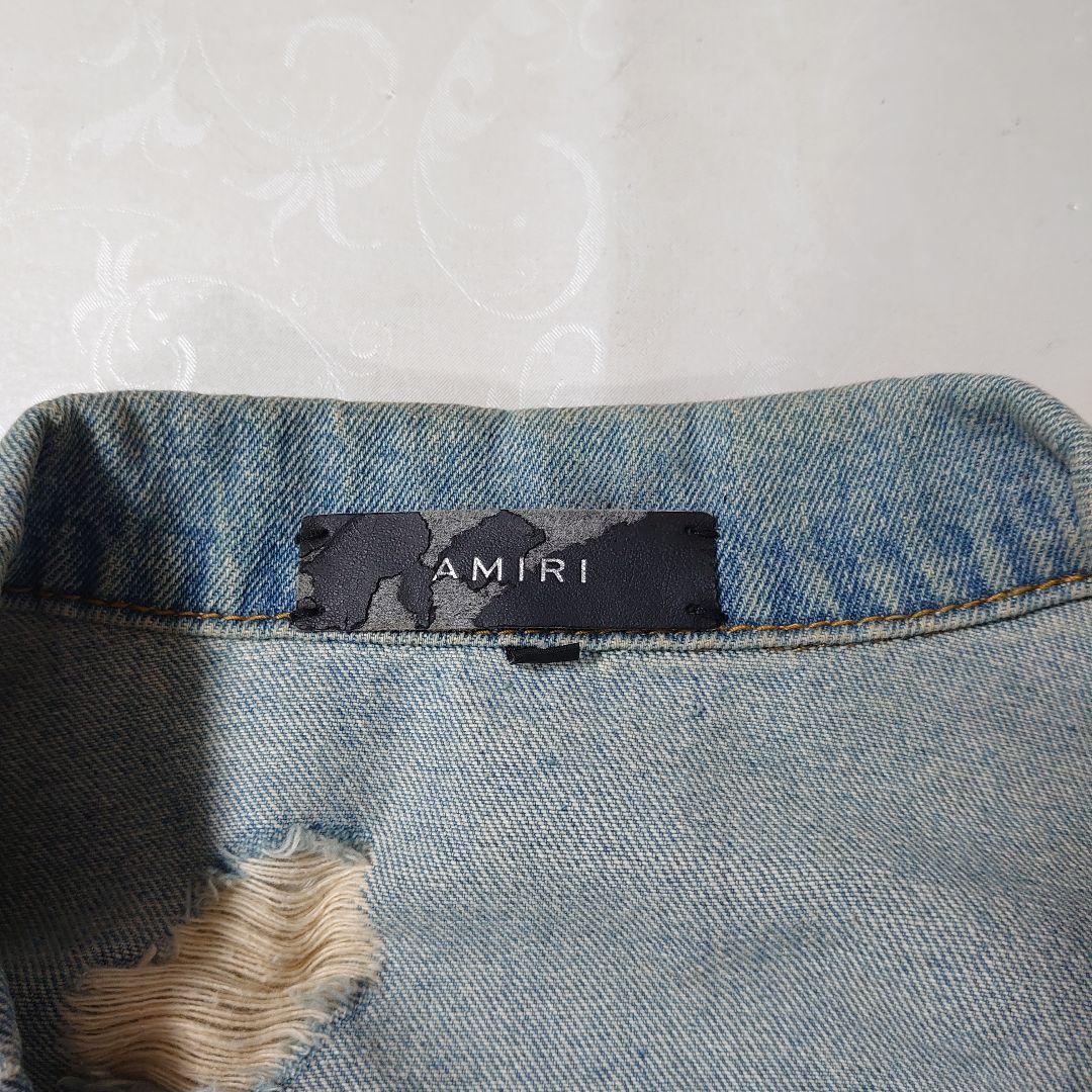 AMIRI Lovers デニムジャケット ハート刺繍 Lサイズ