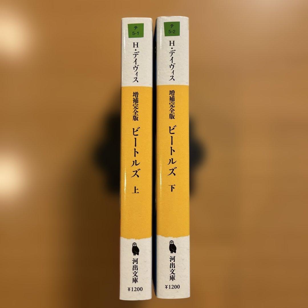 【絶版・超希少・美品・２冊】 ビートルズ ハンター・デイヴィス 上 下 河出文庫