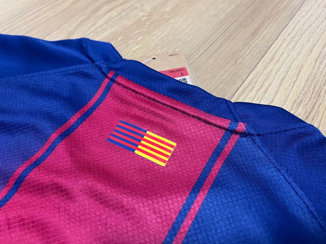 【長袖】①25/26 FC バルセロナ ホーム ユニフォームL 新品