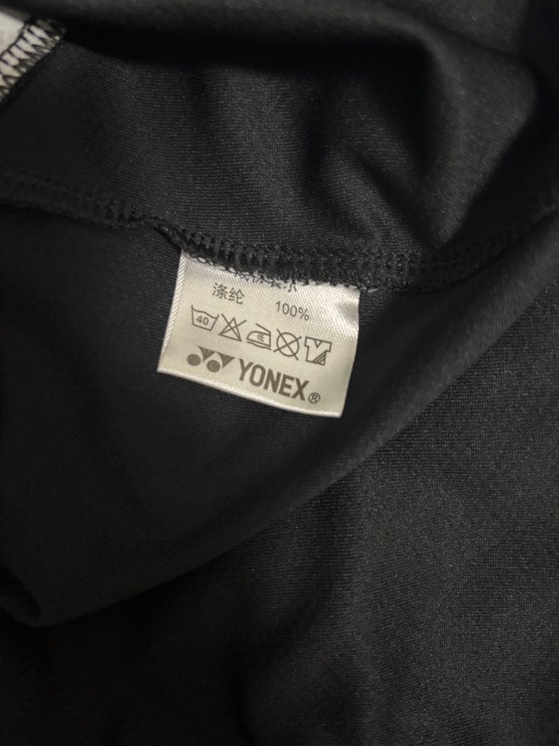 YONEX バドミントン Vネックシャツ 黒/青