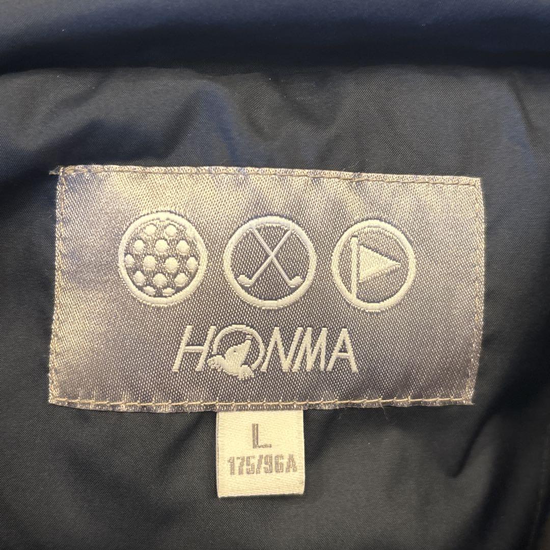HONMA /本間ゴルフ　ネイビー ホワイト ダウンゴルフウエア軽量　サイズＬ