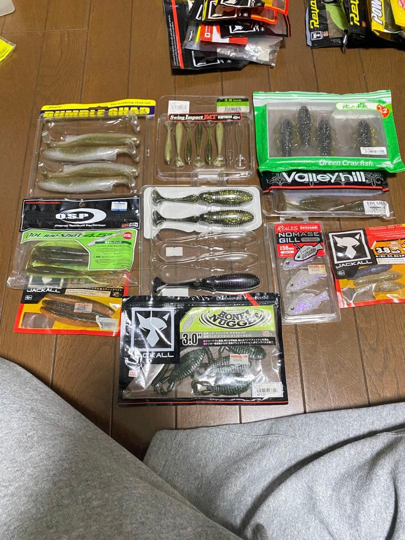 バス釣り引退セット　ソフトルアー　ワーム　40袋くらい
