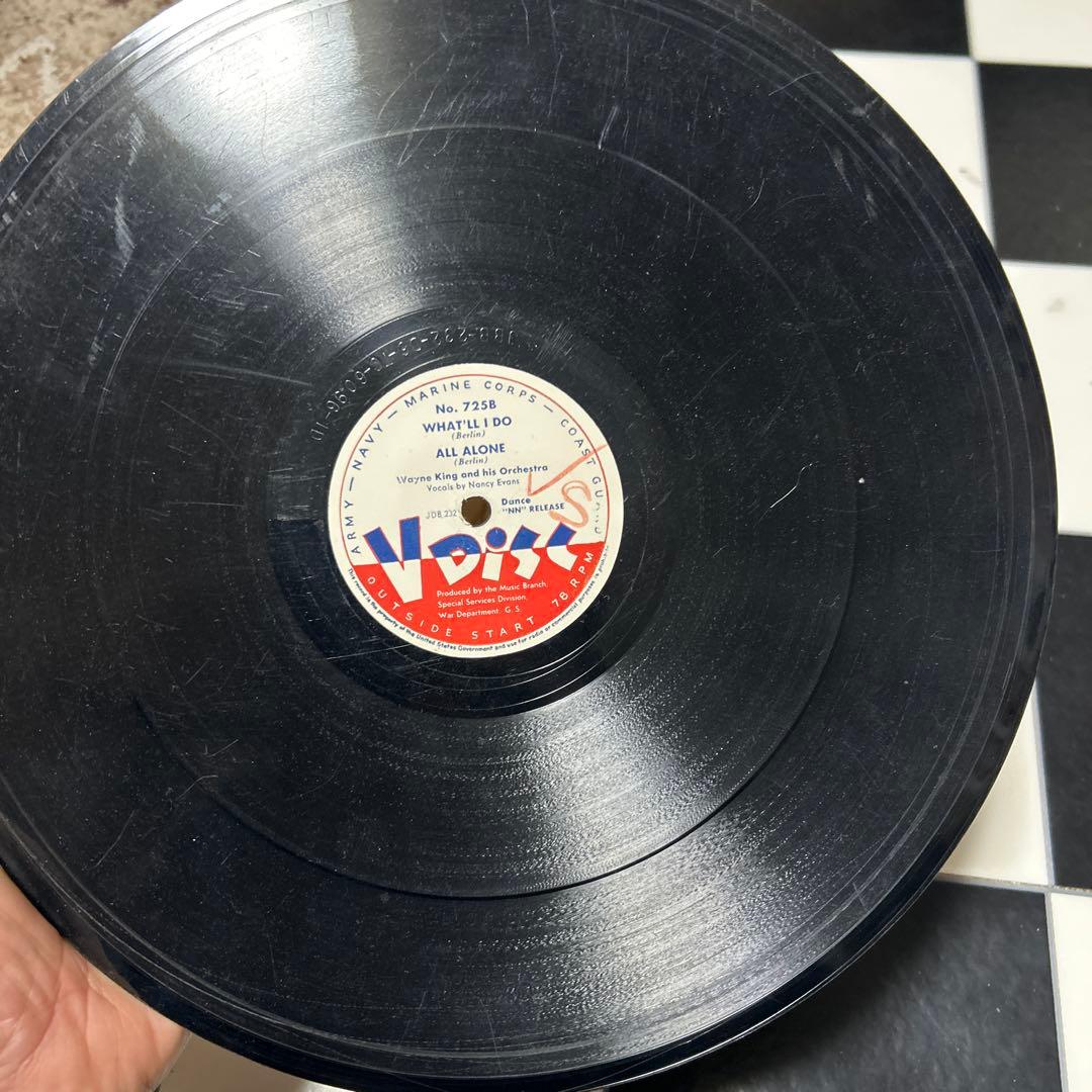 ②ジャズのV-Disc 6枚セット！SPレコード、SP盤、戦時中