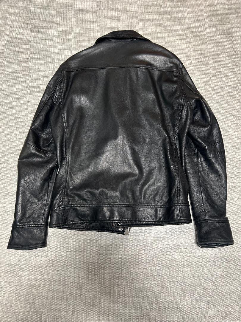 ジャーナルスタンダード ブラックレザーシングルライダースジャケット