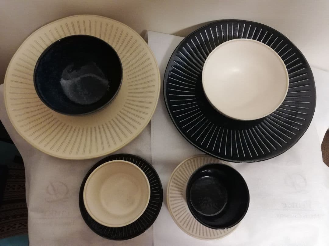 美濃焼 十草モダン食器セット 8P×2 イケア ニトリ
