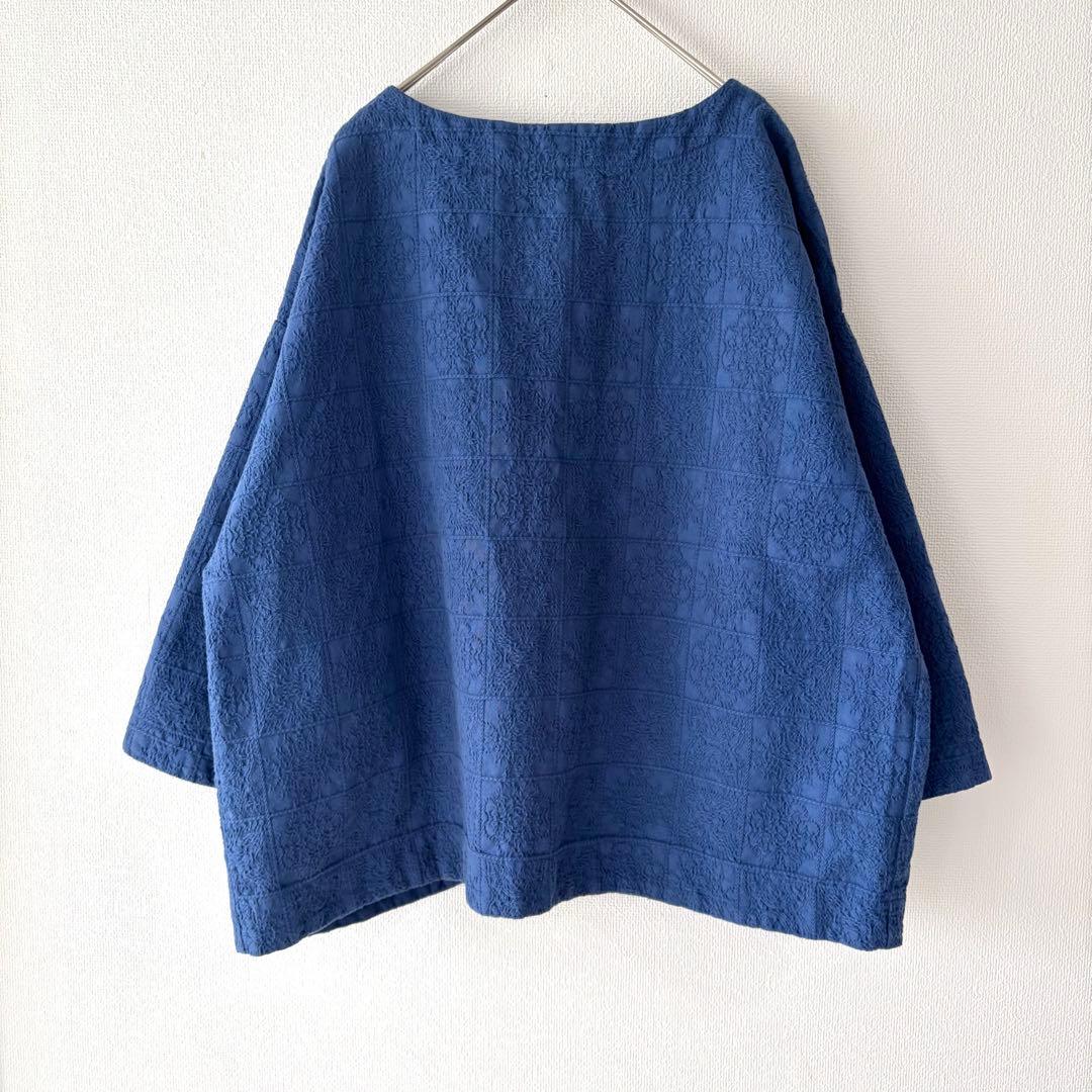 tumugu: ツムグ コットン 刺繍 ボレロ ジャケット 羽織り 日本製