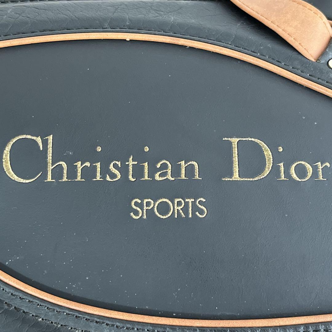 Dior ディオール　キャディバッグ　SPORTS ロゴ金具　ブラック　レザー