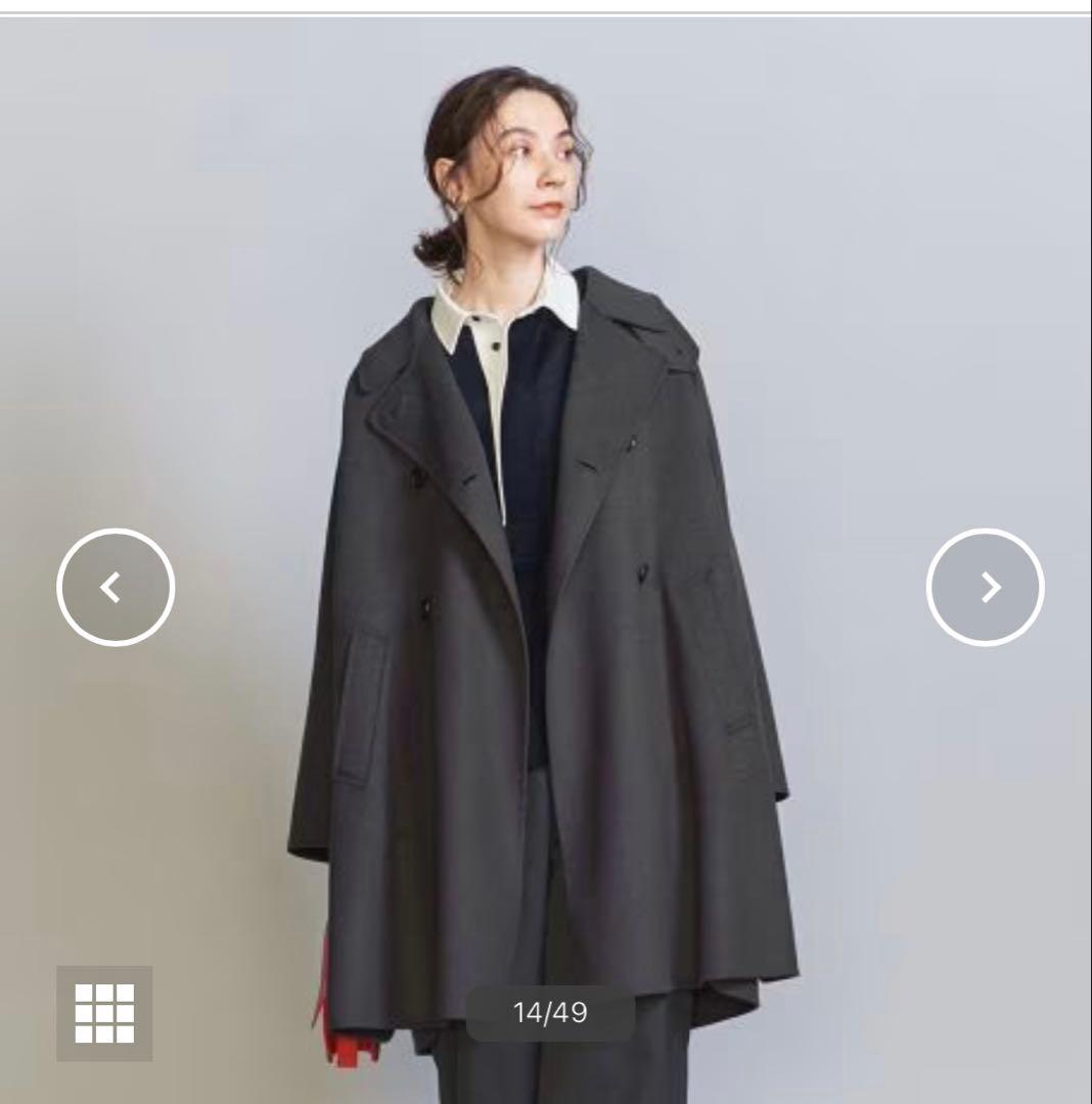 リバー ポンチョコート 23FW ダークグレー