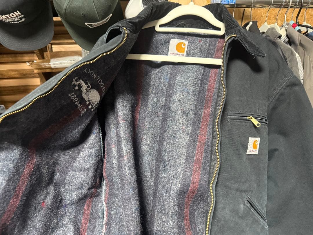 Carhartt ブラック ジャケット　デトロイトジャケット