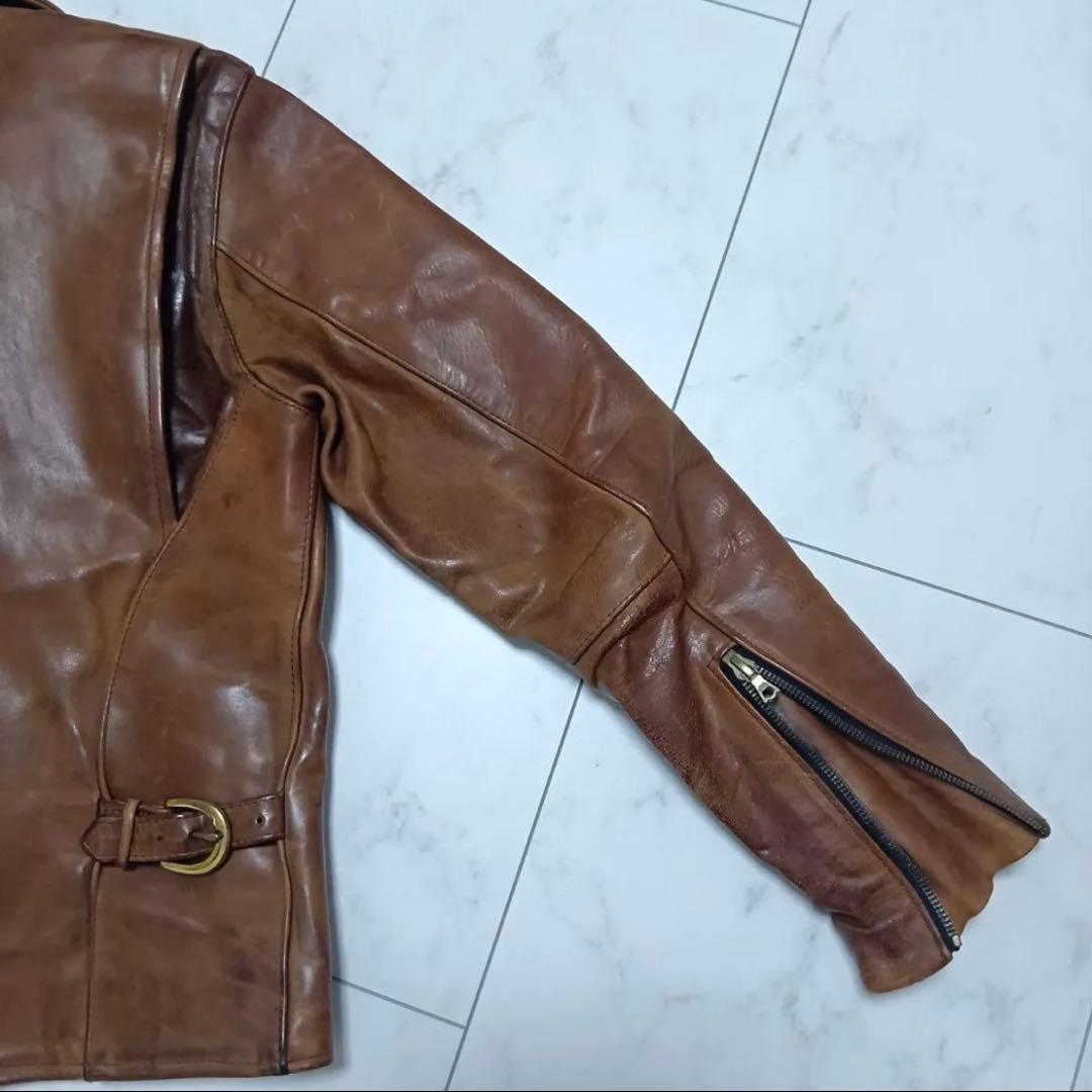 m*i様 再出品超希少 34 OLD VANSON ENFシングルライダース ホ