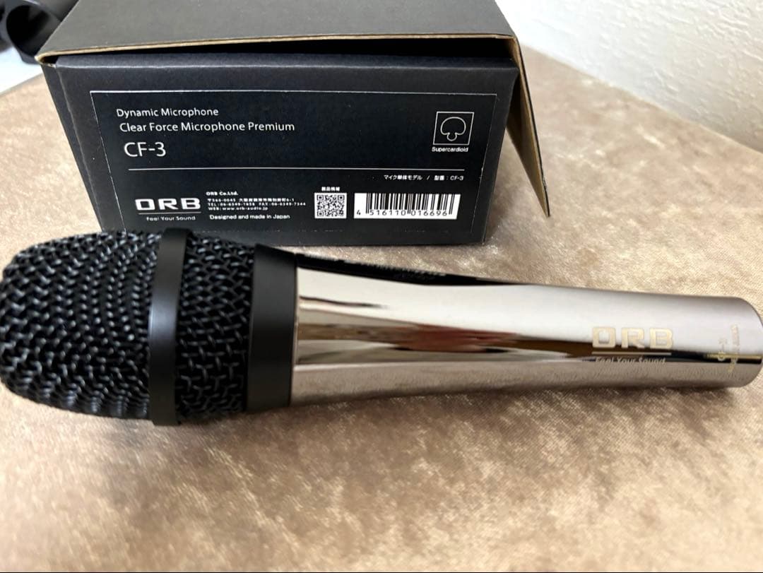 ORB CF-3 ダイナミックマイク　箱＋マイクホルダー有