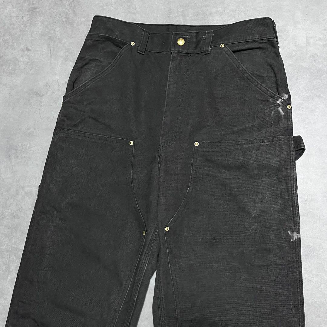 【激レア】 Carhartt カーハート 星タグ ダブルニー ブラック USA製