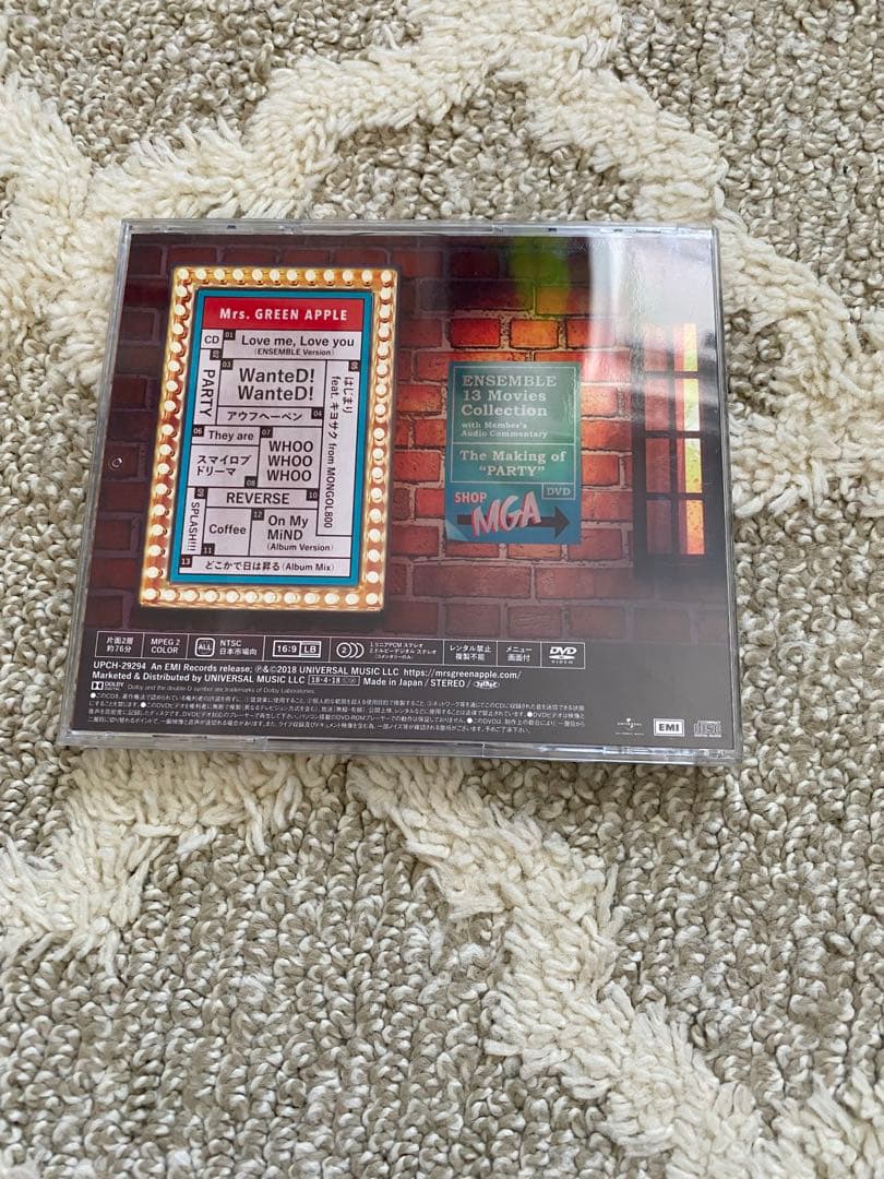 Mrs. GREEN APPLE ENSEMBLE CD/DVD 初回限定盤