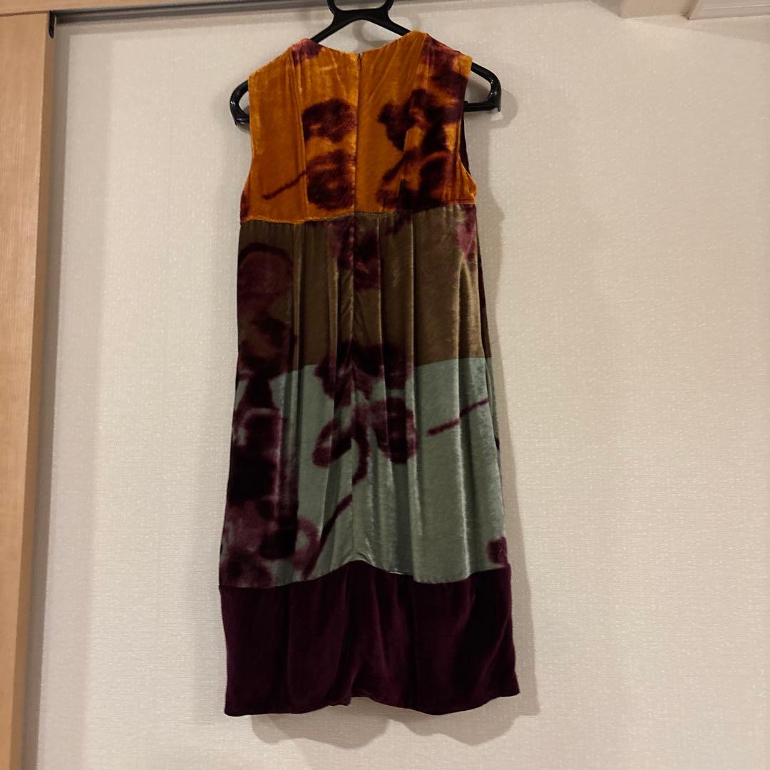ETRO　ベロア　ノースリーブ　ワンピース