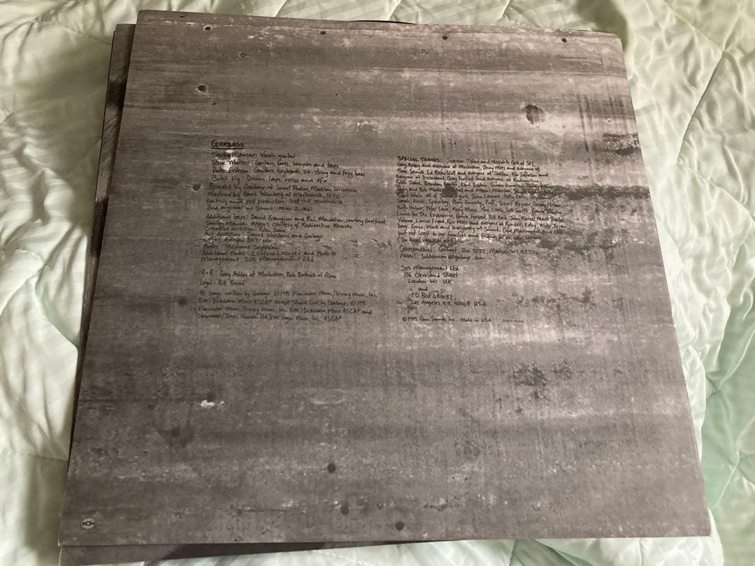 レアgarbage ガービッジ直筆サインレコード　2lp analog アナログ